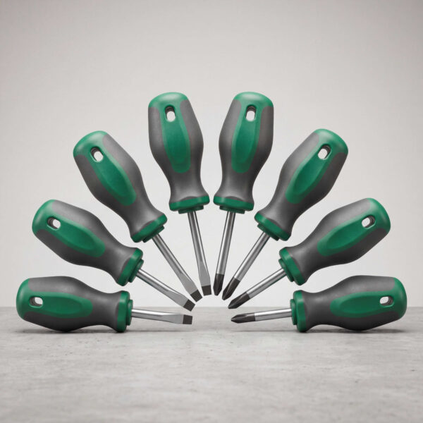Stubby Screwdriver Set, 8 Piece